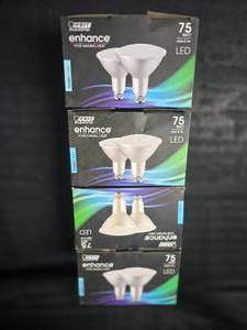 lot 16 image: (4) New Packs of Enhance 75 Watt Led Bulbs