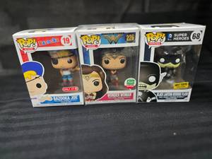 lot 46 image: (3) Funko Pop Figures