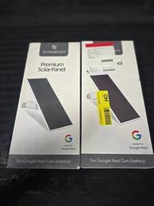 lot 74 image: (2) Wasserstein Premium Solar Charging Panels for Google Nest