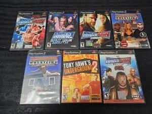 lot 87 image: (7) PlayStation 2 Games, Wrestling and Tony Hawk Underground