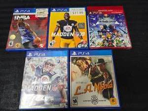 lot 90 image: (4) PlayStation 4 Games and (1) PlayStation 3 Game