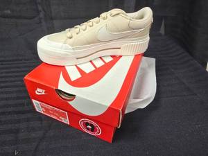 lot 129 image: New Pair of Nike Court Legacy Shoes, Winning Bidder can Choose Between Size 5 12 or Size 6