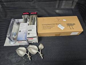 lot 149 image: Misc. Assist Bars, Ironing Board Mount and Metal Dish Tray