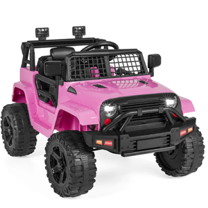 lot 120 image: New 12V Kids Ride-On Truck Car w Parent Remote Control, Spring Suspension (Pink)
