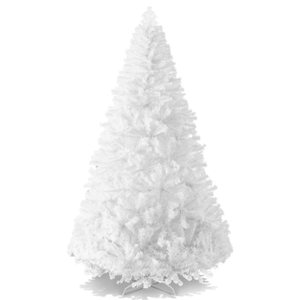 lot 175 image: 9ft. Artificial White Christmas Tree, Unlit Pine Design wEasy Assembly