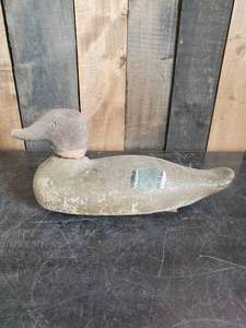 lot 3 image: Antique Wood Duck Decoy