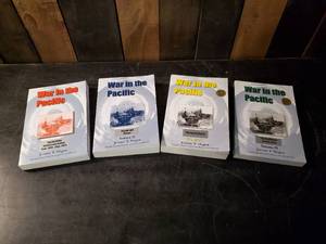 lot 48 image: 4 Very Collectable Books War in the pacific Written by Jerome T Hagen 2 are signed by author