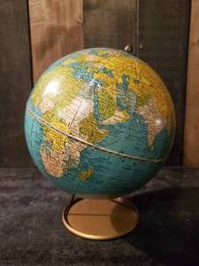lot 63 image: 1940s Crams universal 7 Terrestrial Globe