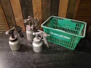 lot 78 image: 3 Paint Sprayers Sears Craftsman and Sharpe