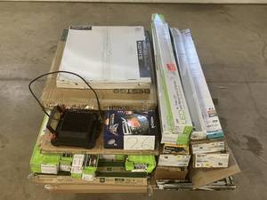 lot 26 image: Massive Pallet of Brand Name Misc Faucets, Showers, Fixtures, Towel Bars, Bathroom Fans, Ceiling Fans, Lights, and More (Parts Only) (Great for eBay Sellers)