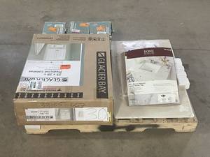 lot 30 image: Massive Pallet of Brand Name Misc Faucets, Showers, Fixtures, Towel Bars, Bathroom Fans, Ceiling Fans, Lights, and More (Parts Only) (Great for eBay Sellers)