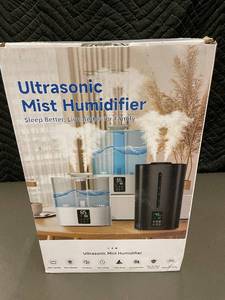 lot 6 image: Coolfiqu Ultrasonic Mist Humidifier, 6L, Black
