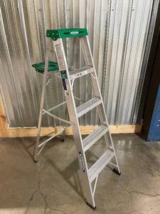 lot 16 image: Werner 5 ft Type II Aluminum Step Ladder, 225 lb Capacity