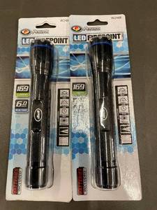lot 40 image: Pair of PT Power LED Firepoint Flashlights, 169 Lumens, Batteries Included