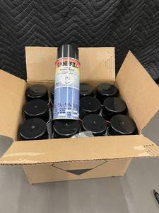 lot 44 image: Case of 12 Omni-Fill Premium MasterBlend Aerosol Cans