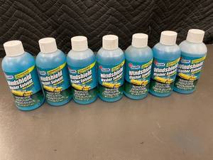 lot 45 image: Lot of 7 Gunk Windshield Washer Solvent 6 oz Bottles