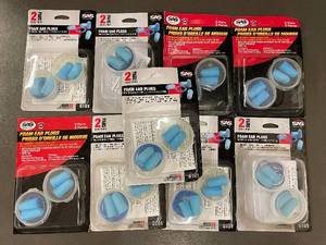 lot 47 image: SAS Safety Foam Ear Plugs, Assorted Packs, NRR 30, 2 Pairs Each