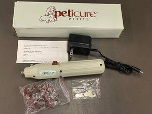 lot 63 image: Peticure Petite Pet Nail Grinder Kit with Accessories and Charger