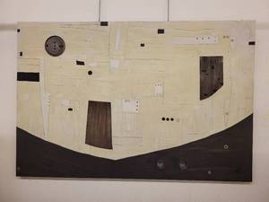 lot 8 image: Mixed Media Painting by Lisa Elias. 60 x 40