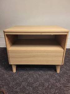 lot 10 image: A single drawer End Table - Night Stand by Caligaris