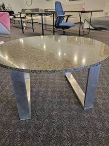 lot 63 image: Granite Top CocktailCoffee Table.