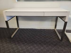 lot 76 image: A BDI Furniture Office Desk in Modern White.