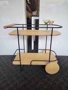 lot 93 image: A Gus Modern Arcade Bar Cart.
