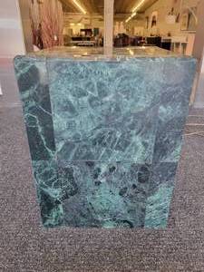lot 97 image: A Mid Century Dark Green Marble Pedestal.