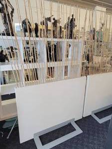 lot 98 image: A Pair of Rare Bamboo Room Dividers by Ekornes.