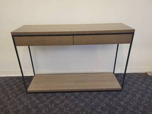 lot 115 image: Modern 2 Drawer Console Table by Trica Furniture