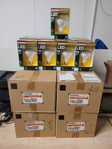lot 157 image: A group of 65 new Sylvania LED BULBS.
