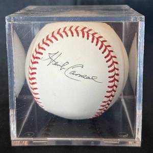 lot 70 image: MN Twins Herb Carneal HOF Sportscaster Autographed Baseball