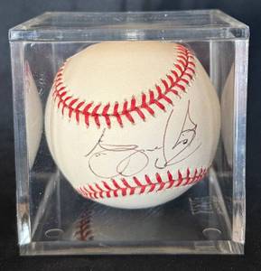 lot 77 image: Minnesota Twins Roy Smalley #4 Autographed Baseball 87 World Series Team