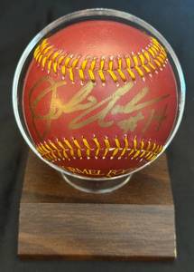 lot 85 image: MN Gophers Baseball John Anderson #14 Head Coach Autographed Baseball