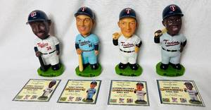 lot 106 image: Minnesota Twins 2000 Boobleheads - Kirby Puckett, Kent Hrbek, Tony Oliva and Harmon Killebrew