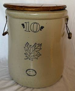 lot 12 image: Western Stoneware Company 10 Gallon Stoneware Crock