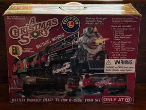 lot 41 image: Lionel A Christmas Story G-Gauge Battery Powered Train Set