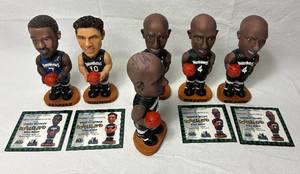 lot 127 image: 2000 Minnesota Timberwolves Bobbleheads - Wally Szczerbiak, Terrell Brandon and Chauncey Billups