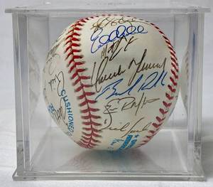 lot 94 image: MN Twins Autographed Team Ball - 25 Signatures