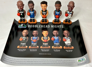lot 125 image: 2000 Minnesota Timberwolves Boobleheads LOT 2 - Sam Mitchell, Kevin Garnett, Terrell Brandon, Cauncey Billups and Wally Szczerbiak