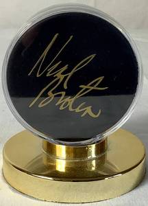 lot 163 image: Neal Broten Autographed Minnesota Gopher Hockey Puck