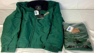 lot 176 image: 2004 NHL All Star Game Antigua Dark Pine Jacket - Size XL - New with Tags and Antigua Mens Classic Polo Size XL New with Tags