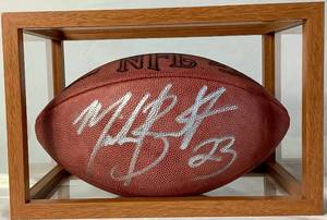 lot 156 image: MN Vikings #22 Michael Bennett Autographed Football - LOT 2