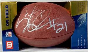 lot 155 image: MN Vikings #21 Corey Chavous Autographed Football - LOT 2