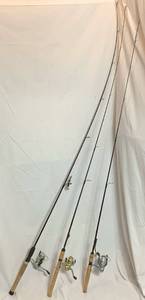 lot 192 image: 3 Fishing Rods and Reels Sets