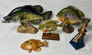 lot 185 image: Collection of Prized Fish Mounts