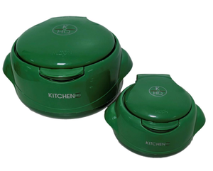 lot 170 image: Kitchen HQ Large & Small Thermal Microwaveable Insulated Bowls wLids