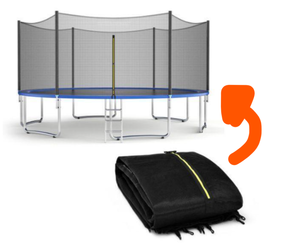 lot 206 image: Total Tactic TW10021 14 ft. Trampoline Replacement Protection Enclosure Net with Zipper (Only Net)