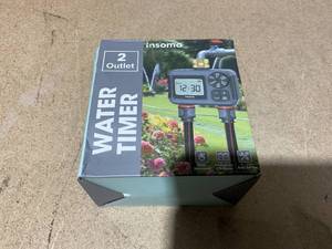 lot 214 image: Insoma 2-Zone Water Timer InletOutlet Lawn, Yard, Pool  Save Water & Money