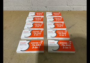 lot 110 image: LOT OF 10 iHealth Rapid Self-Test Results In 15 Mins Covid-19 Flu A&B 3-in-1 EXP 09022025